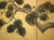 Goldenrod "Old Pine Tree", Pre-1964 Showa Era Japanese Painted Silk Byobu Screen For Sale - Image 8 of 17
