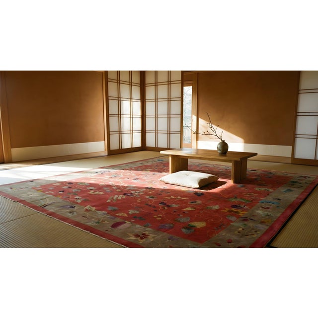 1920s Chinese Art Deco Carpet ( 8'9" x 11'6" - 266 x 350 ) For Sale - Image 10 of 10