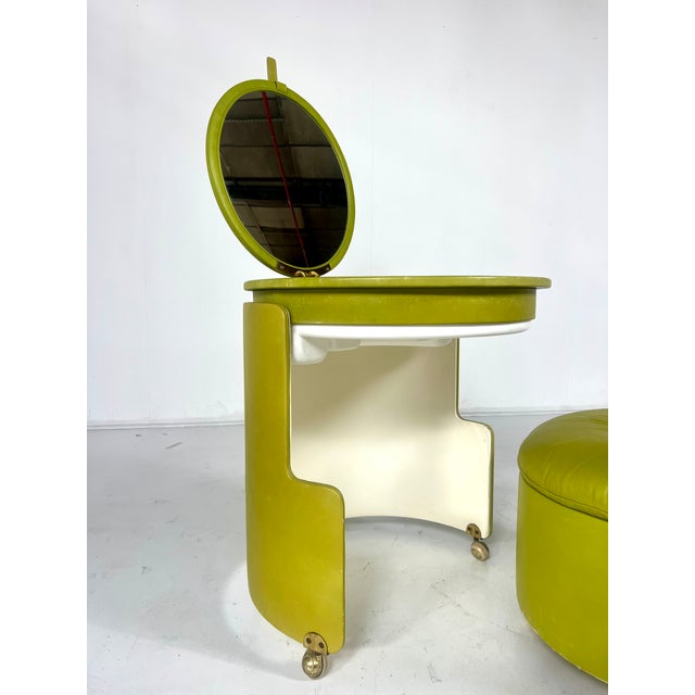 Dilly Dally Vanity by Luigi Massoni for Poltrona Frau, 1968, in Good conditions. Designed 1960 to 1969 This piece is...