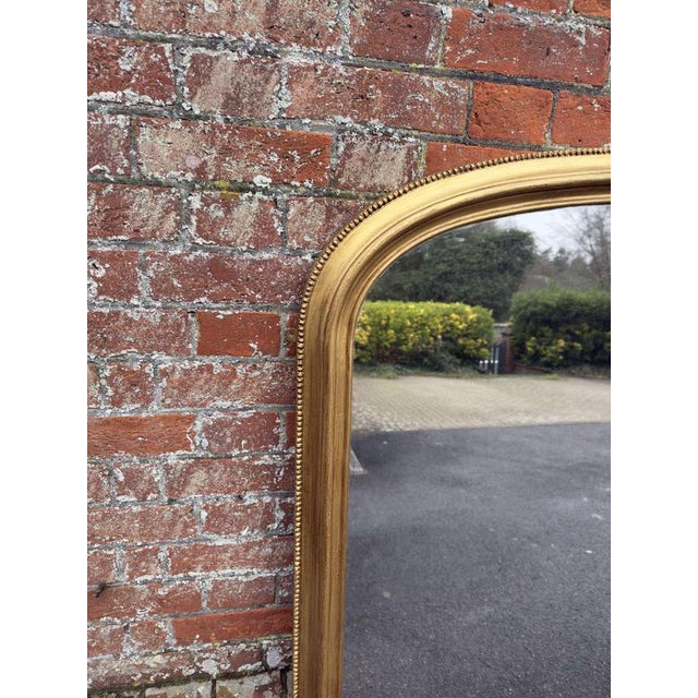 W: 147cm (57.9")H: 145cm (57.1")D: 8cm (3.1") An Exceptional large Antique English 19th Century Carved wood & gesso arched...