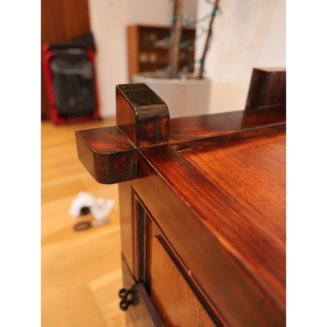 Brown Vintage Korean Duiju Rice Chest With Grain Hopper & Bottom Dispenser For Sale - Image 8 of 9