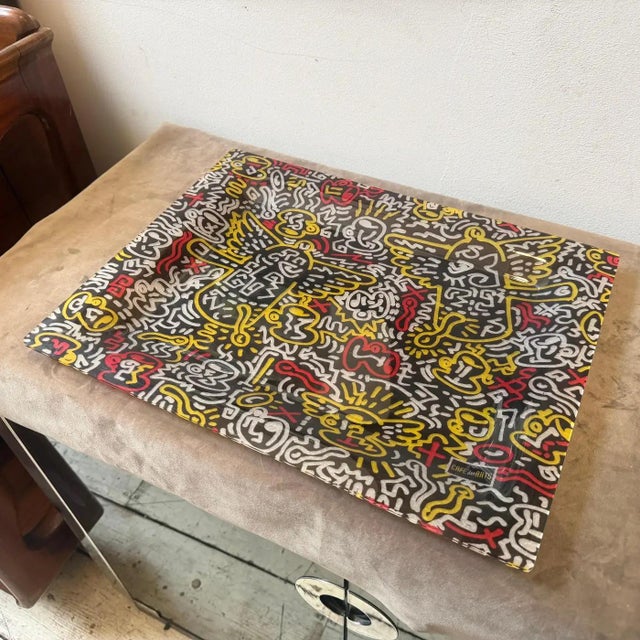 1990s Pop Art Style Lucite Rectangular Serving Tray by Lavazza For Sale - Image 14 of 14