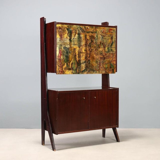 Vintage Bar Cabinet in Mahogany, 1960s For Sale - Image 13 of 13