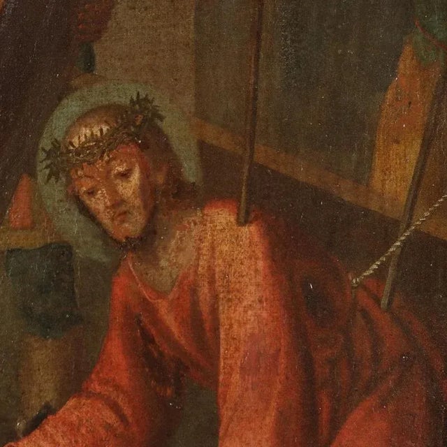 Jesus Falls During the Way of the Cross, Oil on Canvas For Sale - Image 4 of 10