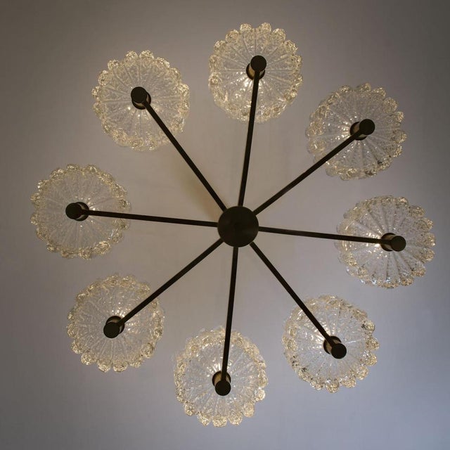 Large Chandelier from Orrefors, 1960s For Sale - Image 10 of 18