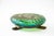 Antique Art Nouveau Bohemian Czech Kralik Green Iridescent Glass Ashtray, 1908 For Sale - Image 6 of 9