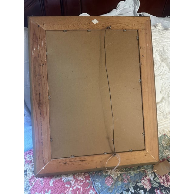 Mid-Century Painting of Daisies in Deep Saffron and Emerald Green For Sale In Dallas - Image 6 of 7