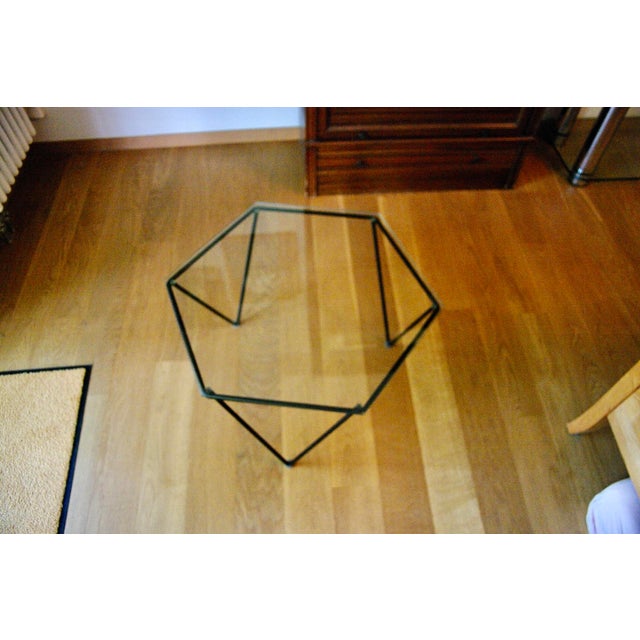 1960s Coffee Table in Wrought Iron and Glass, Italy, 1960 For Sale - Image 5 of 7