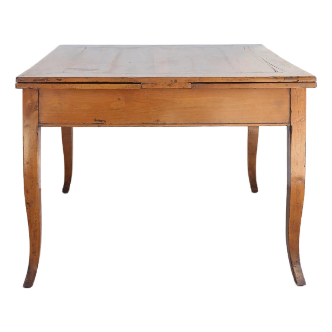 18th Century Venetian Cherrywood Square Table With Curved Legs and Two ...