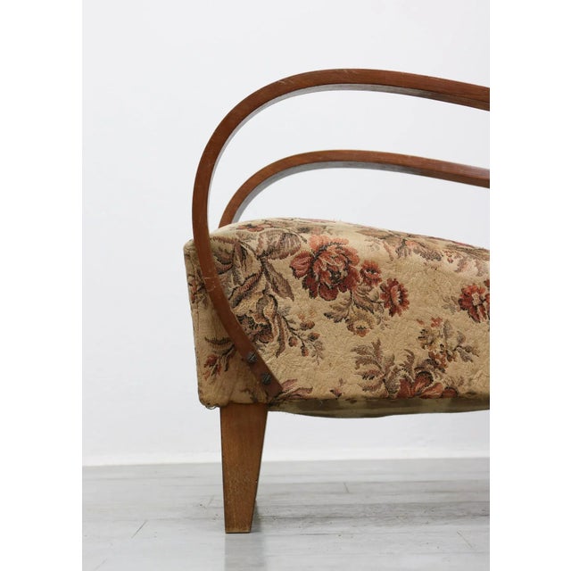 Mid-Century Modern Bentwood Armchair by Jindřich Halabala, 1950s For Sale - Image 3 of 18