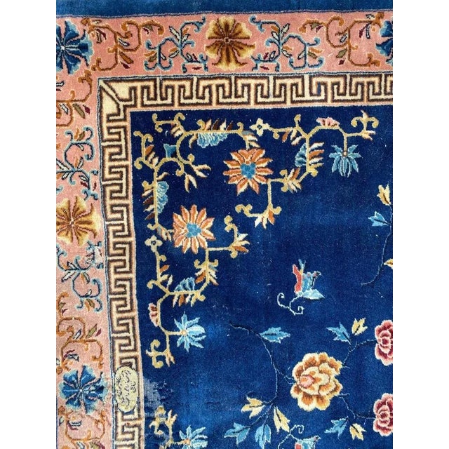 Vintage Hereke Chinese Design Rug For Sale - Image 3 of 18
