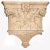 Antique early 20th century pair of ornately carved marble column capitals having foliate decoration, volute scrolls,...
