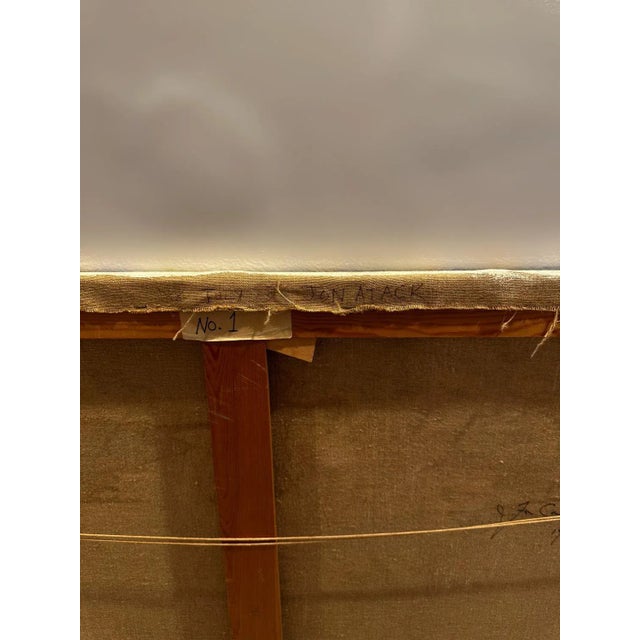Jon Atac, Expression 1, 1989, Large Oil on Canvas For Sale - Image 6 of 10