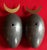 Johan Meijerink (Dutch 1948 - 2011) Modernist Bronze Ovoid Egg Wall Sculptures With Crescent Finials - A Pair For Sale - Image 9 of 14