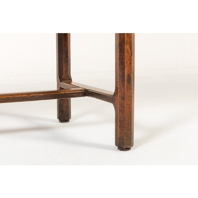 Wood Antique English George III Farmhouse Table in Oak, 1700s For Sale - Image 7 of 11