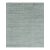 Rug & Kilim’s Solid Textural Rug, Monochromatic Silver-Gray and Ice Blue Striae For Sale