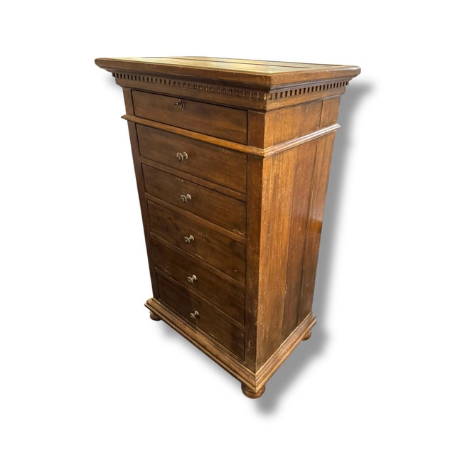 Restoration Hardware 6-drawer dresser from the St. James collection, crafted in a rich dark wood finish with classic,...