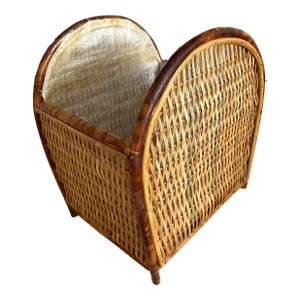 Rattan Basket With Wicker Sides