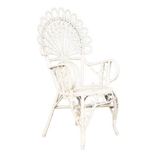 Vintage Rattan Peacock Armchair For Sale