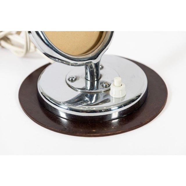 Antique Art Deco Bauhaus Table Lamps With Glass Photo Inserts - a Pair For Sale - Image 9 of 11