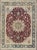 Layered Floral Medallion Antique Persian Mashad Rug in Red, Blue and Cream For Sale - Image 13 of 13