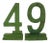 49 Numbers - Set of 2 For Sale