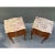 1940s Pair of French Louis XV Style Rosewood Side Tables Nightstands For Sale - Image 9 of 10