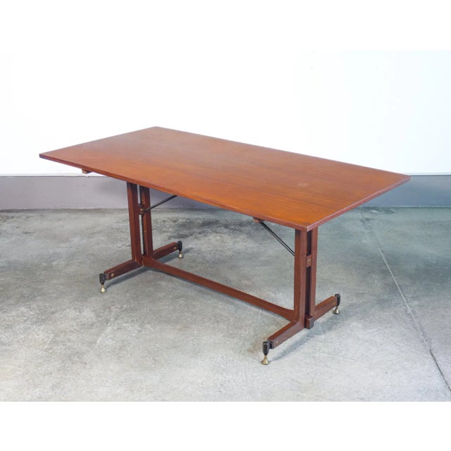 Italian Table in Wood, 1960s For Sale - Image 6 of 9