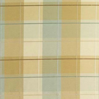 Sample - Schumacher Coin Silk Plaid Fabric in Aqua For Sale