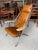 Metal Accent Chair in Tan Leather For Sale - Image 7 of 18