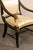 Mid 20th Century French Gold & Black Chairs with Carved Eagles - a Pair For Sale - Image 10 of 11