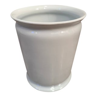 Liette Porcelain Wastebasket Cachepot Vase For Sale