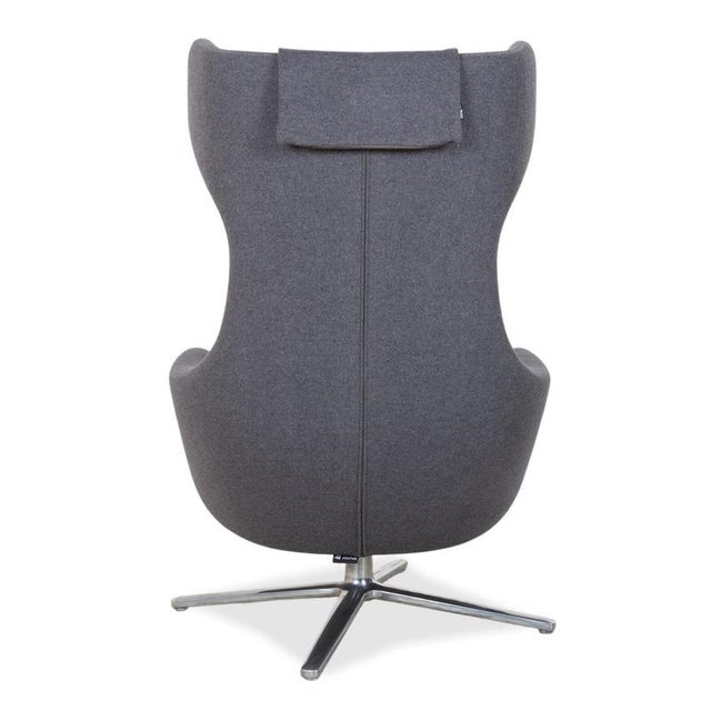 Set of Grand Repos Lounge Chair and Ottoman in Grey Fabric by Antonio Citterio for Vitra For Sale - Image 16 of 18