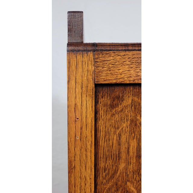 Vintage Rustic Oak Tallboy Cabinet, 1930s For Sale - Image 18 of 18