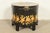 Maitland Smith Neoclassical Hand-Painted Black Lacquered Oval Toleware Box or Chest on Stand For Sale - Image 13 of 15