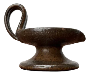 Mid-Century German Studio Pottery Candle Holder from Rudi Stahl, 1960s