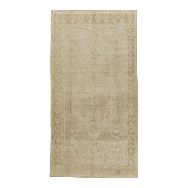 1940s Vintage Turkish Anatolian Area Rug 3'11 X 7'4 For Sale