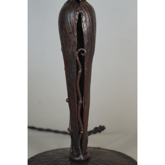 1920s French Art Deco Table Lamp by Maynadier & Daum 1920s France For Sale - Image 5 of 12