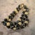 Metal 1980s Art Deco Style Black Cristal and Brass Multi Strand Bracelet by Trifari For Sale - Image 7 of 10