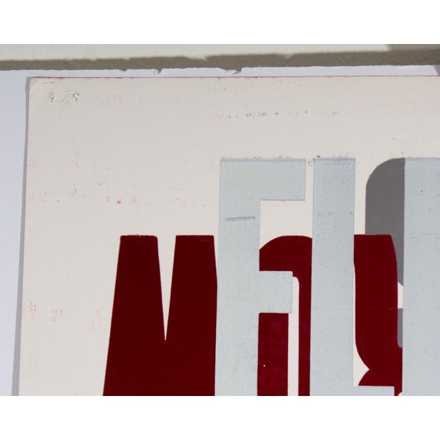 Early 21st Century “Flip It and Reverse It!” Letterpress Poster by Carl Pope Jr. For Sale - Image 5 of 8