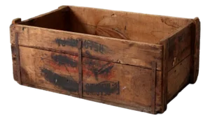Antique Reading Hardware Co Wood Crate
