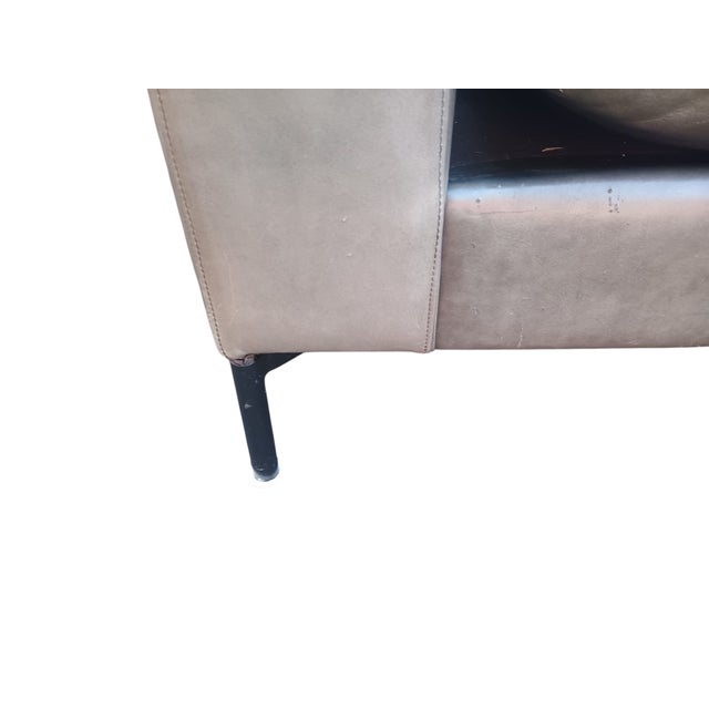 The Blu Dot New Standard 78″ Leather Sofa For Sale In Raleigh - Image 6 of 12