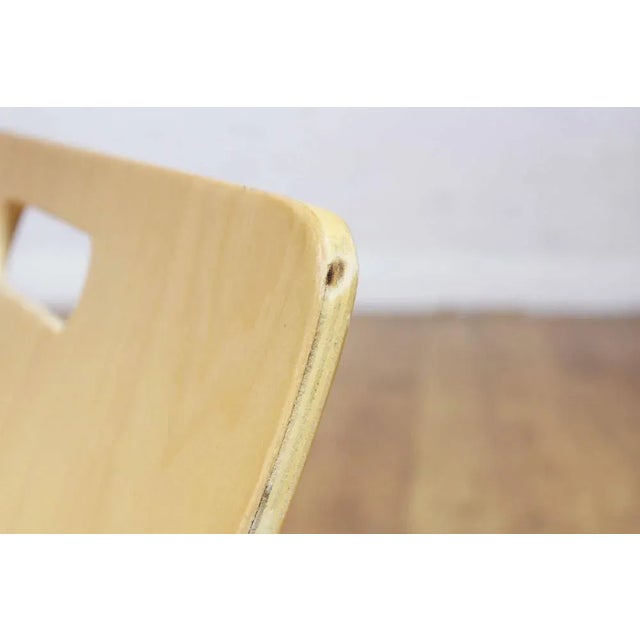 Curved Plywood Magazine Rack, 1980s For Sale - Image 10 of 12