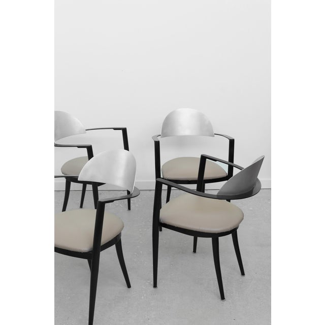 Late 20th Century Set of 4, Modernist Dining Chairs For Sale - Image 5 of 11