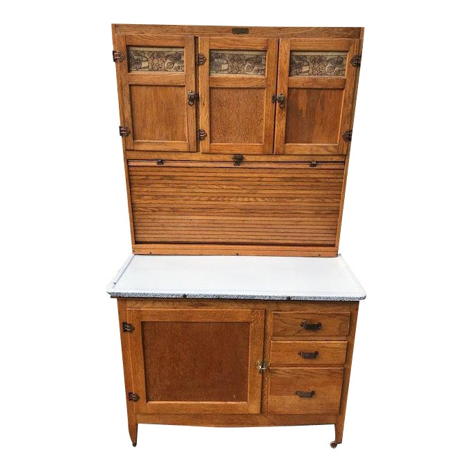 Antique McDougall Oak Hoosier Kitchen Chairish