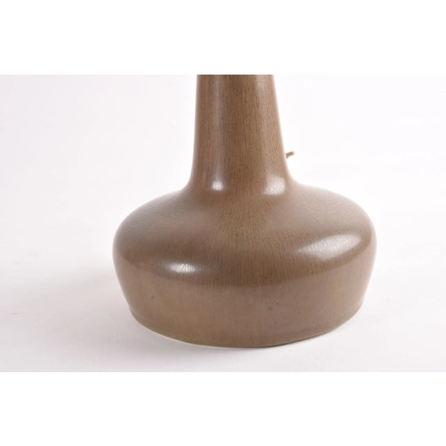 Textile Mid-Century Modern Danish Table Lamp with Lampshade from Le Klint, 1960s For Sale - Image 7 of 13