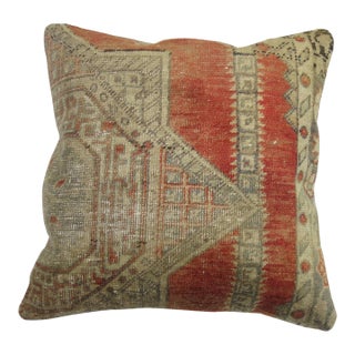 Antique Turkish Sivas Rug Pillow For Sale