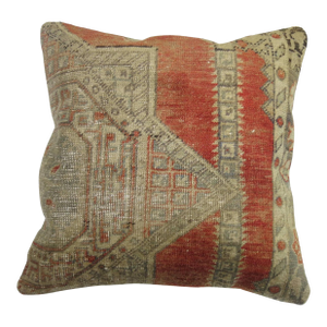 Antique Turkish Sivas Rug Pillow