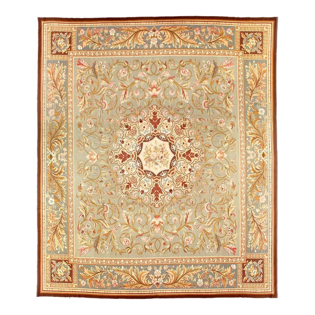 Pasargad DC Fine Hand Knotted Chinese Abusson Rug For Sale