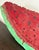 Vintage Large Scale Folk Art Hand-Painted Wood Watermelon Slice, Circa 1980s For Sale - Image 11 of 12